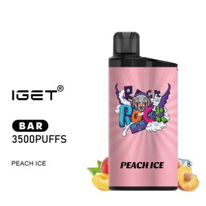 iGET BAR - Peach Ice - 3500 Puff - Disposable Vape Australia - The Vape Bar - buy iget vape online