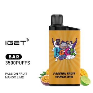 iGET BAR - Passion Fruit Mango Lime - 3500 Puff - Disposable Vape Australia - The Vape Bar - buy iget vape online