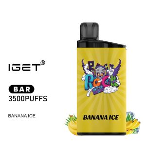 iGET BAR - Banana Ice - 3500 Puff - Disposable Vape Australia - The Vape Bar - buy iget vape online