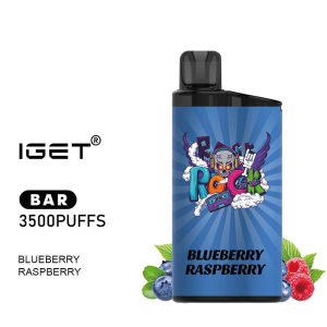 iGET BAR - Blueberry Raspberry - 3500 Puff - Disposable Vape Australia - The Vape Bar - buy iget vape online