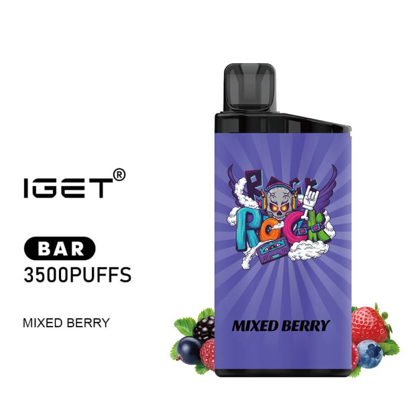 iGET BAR - Mixed Berry - 3500 Puff - Disposable Vape Australia - The Vape Bar - buy iget vape online