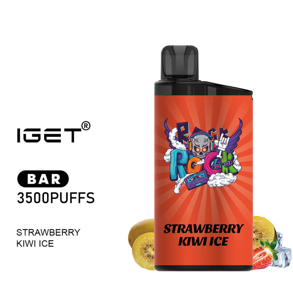 iGET Bar Vape 3500 Puff Strawberry Kiwi Ice - thevapebar.com.au