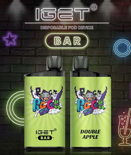 IGET BAR VAPE 3500 PUFF - DOUBLE APPLE - The Vape Bar