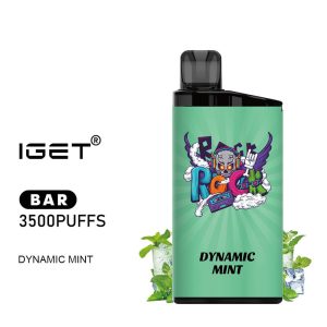 iGET BAR - Dynamic Mint - 3500 Puff - Disposable Vape Australia - The Vape Bar - buy iget vape online