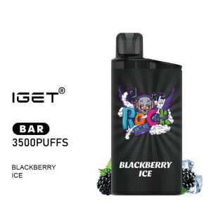 iGET BAR - Blackberry Ice - 3500 Puff - Disposable Vape Australia - The Vape Bar - buy iget vape online