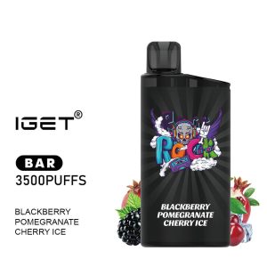 iGET BAR - Blackberry Pomegranate Cherry Ice - 3500 Puff - Disposable Vape Australia - The Vape Bar - buy iget vape online