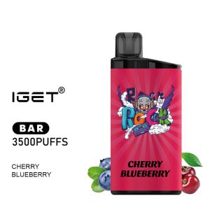iGET BAR - Cherry Blueberry - 3500 Puff - Disposable Vape Australia - The Vape Bar - buy iget vape online