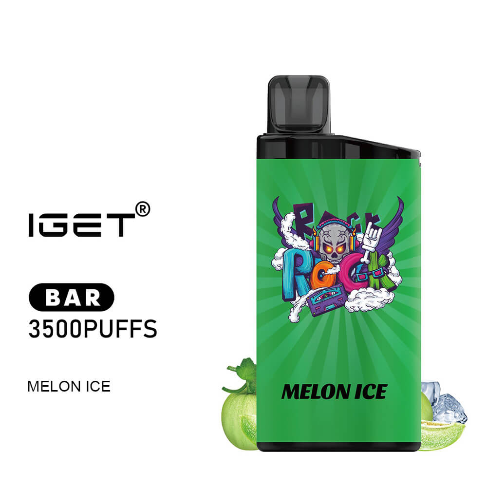 iGET BAR - Melon Ice - 3500 Puff - Disposable Vape Australia - The Vape Bar - buy iget vape online