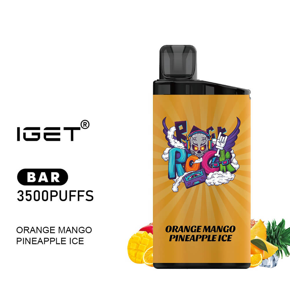 iGET BAR - Orange Mango Pineapple Ice - 3500 Puff - Disposable Vape Australia - The Vape Bar - buy iget vape online