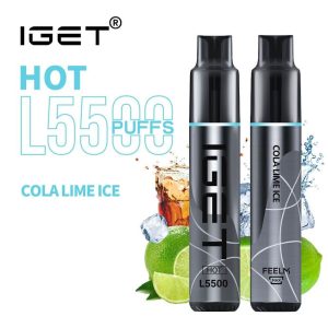 iGET HOT L5500 - Cola Lime Ice - 5500 Puff - Disposable Vape Australia - The Vape Bar - buy iget vape online
