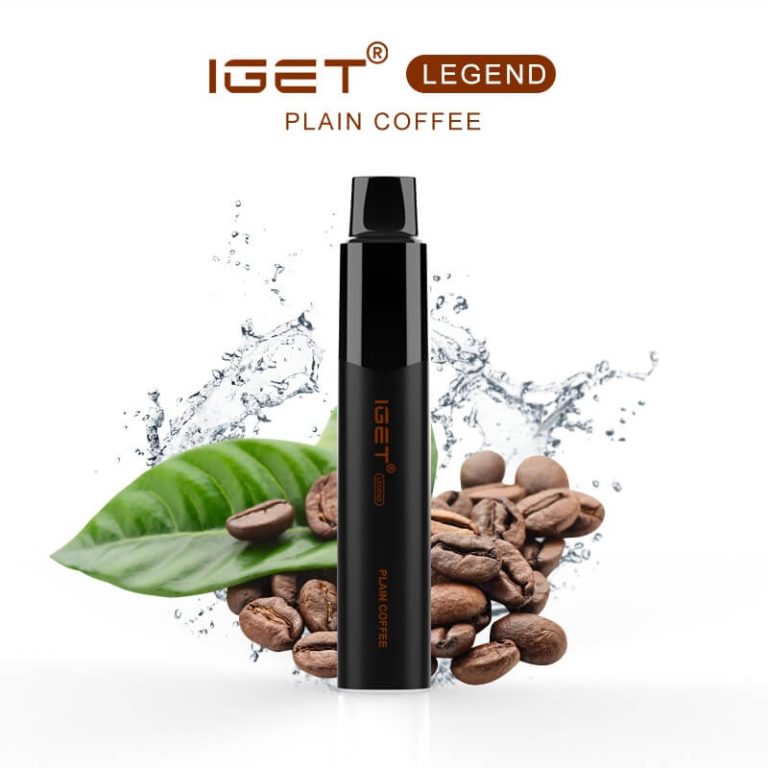 IGET Legend Vape 4000 Puff Plain Coffee - Thevapebar.com.au