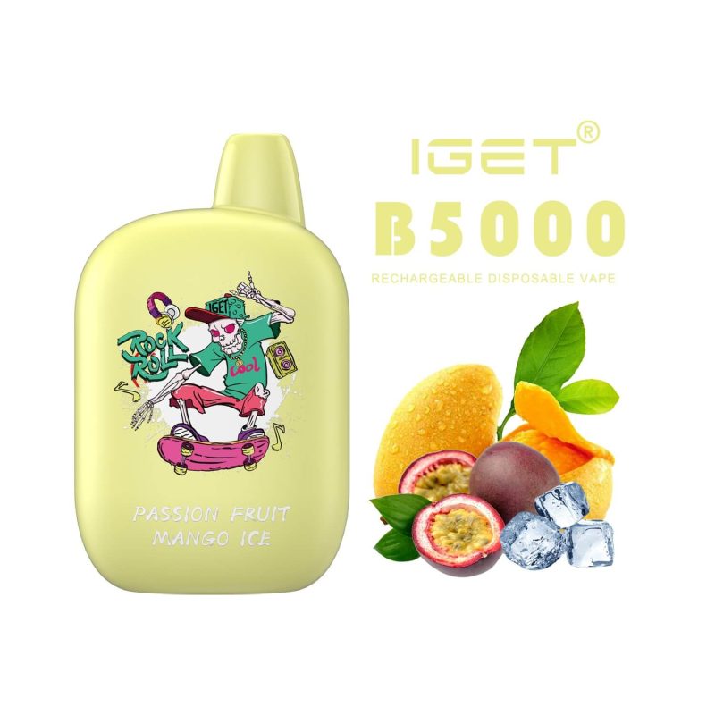 iGET b5000 Passionfruit Mango Ice-Disposable Vape Australia - TheVapeBar