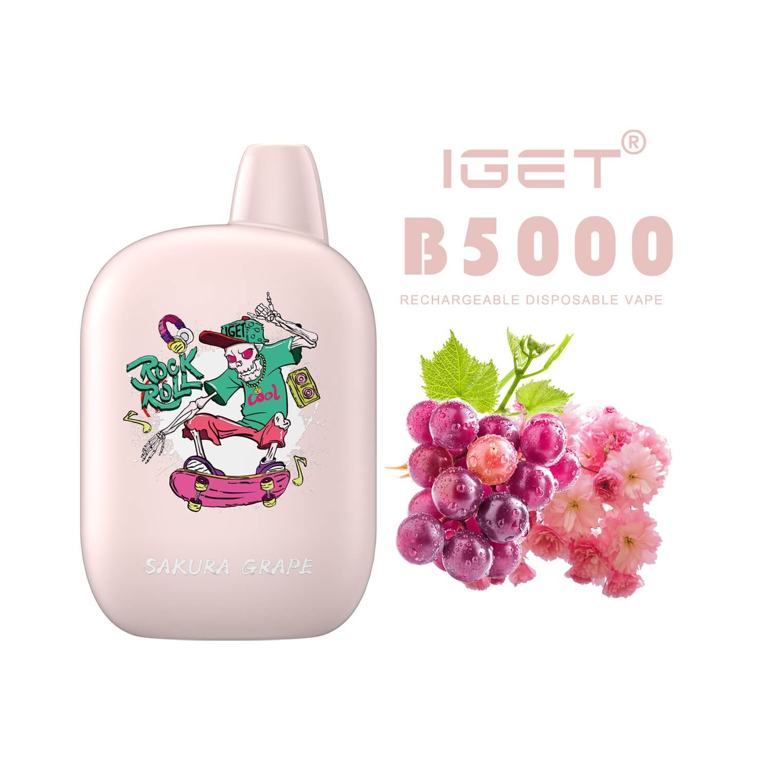 iGET b5000 - Sakura Grape - Disposable Vape - Australia