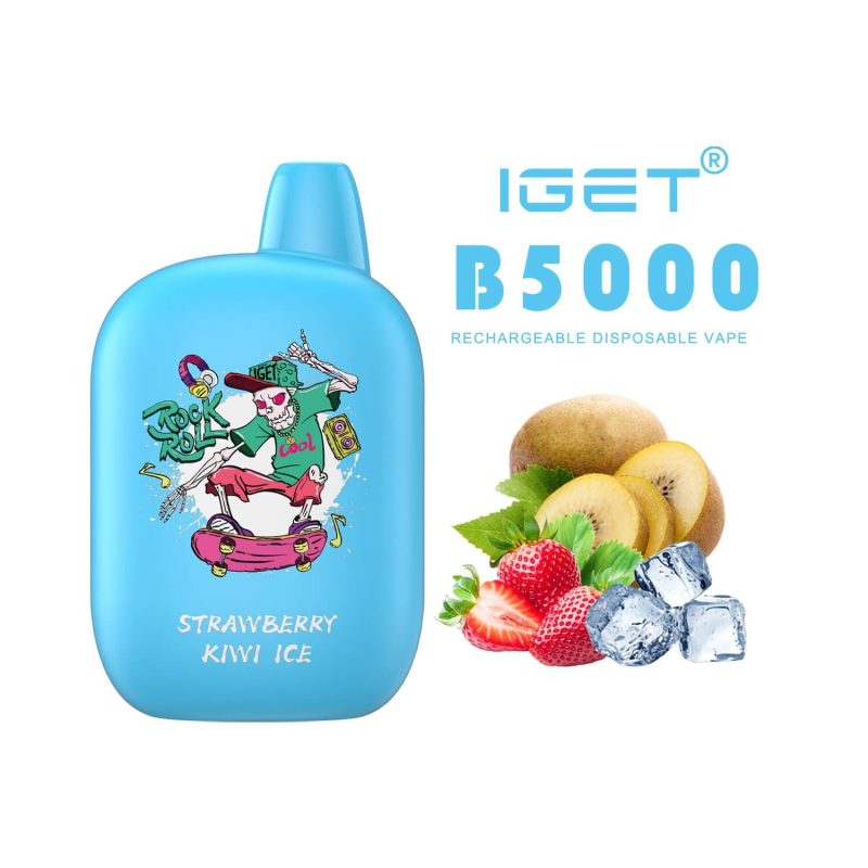 iGET b5000 - Strawberry Kiwi Ice - Disposable Vape - Australia