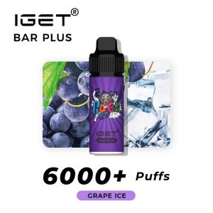 iGET Bar Plus Grape Ice - 6000 Puffs - The Vape Bar - iGET Vapes Australia