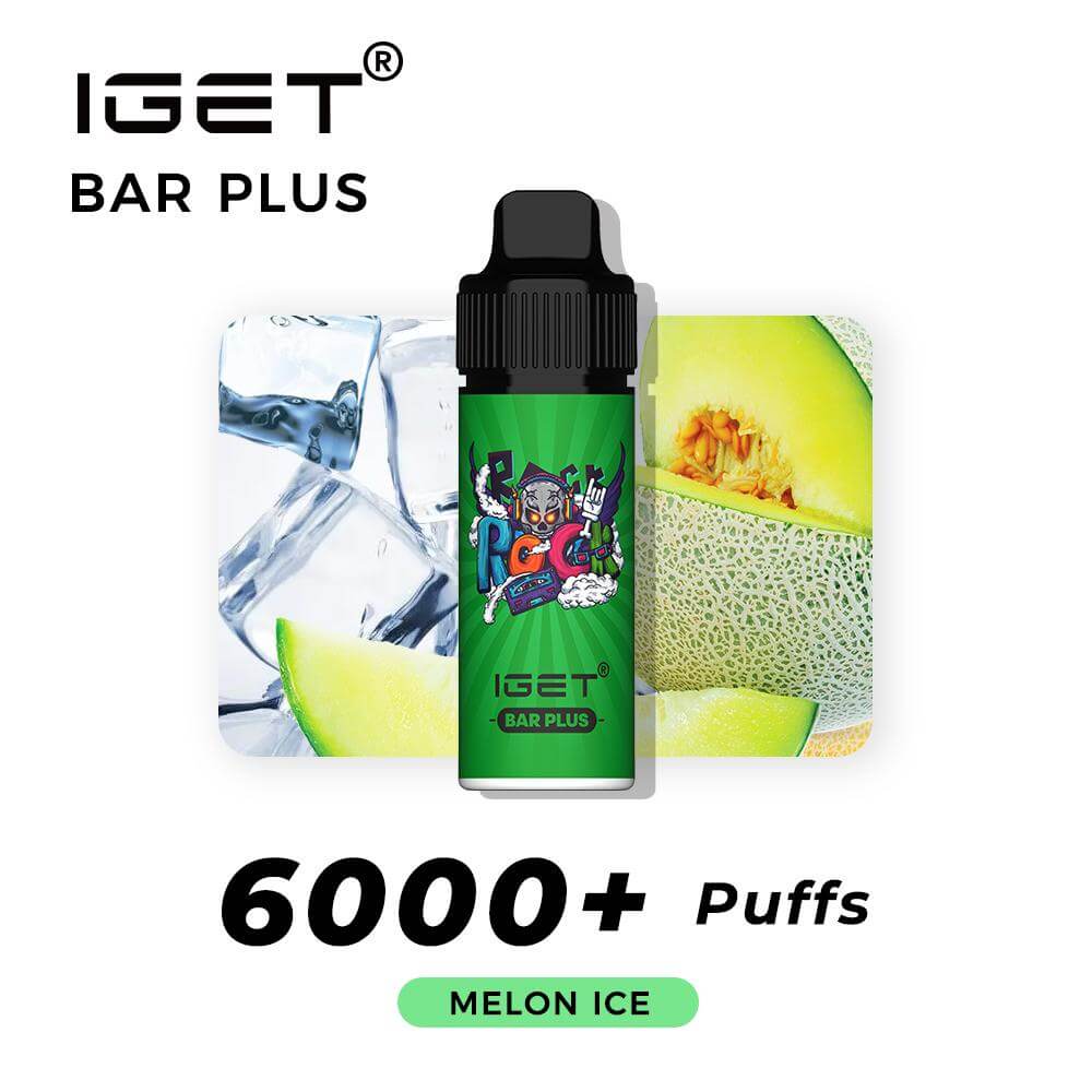 iGET Bar Plus Melon Ice - 6000 Puffs - The Vape Bar - iGET Vapes Australia