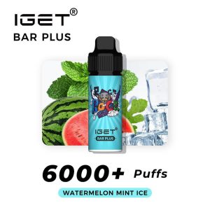 iGET Bar Plus Watermelon Mint Ice - 6000 Puffs - The Vape Bar - iGet Australia